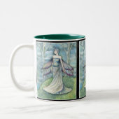 Schöne Fairy-Mug von Molly Harrison Zweifarbige Tasse (Links)