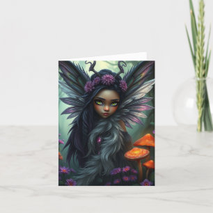 Schöne Fairy-Portrait-Karte Feiertagskarte