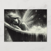 Schöne Fairy schläft in der Wanne Postkarte (Vorderseite)
