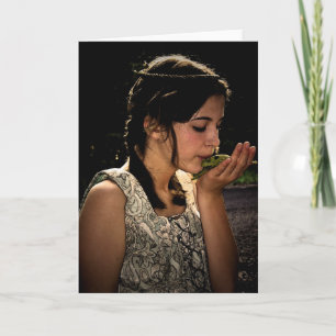 Schöne Fairy Tale Frosch Grußkarte Karte