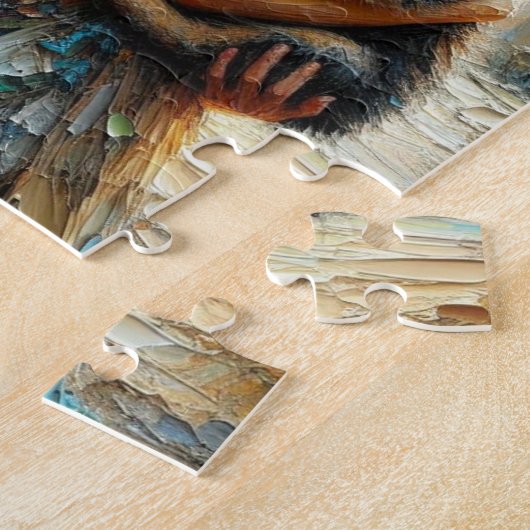 Schöne Fairy und German Shepherds Welpe Puzzle (Seite)