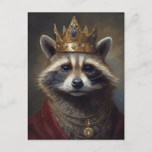 Schöne Fairytale Raccoon Postkarte