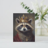 Schöne Fairytale Raccoon Postkarte (Stehend Vorderseite)