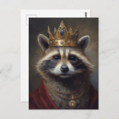 Schöne Fairytale Raccoon Postkarte (Vorne/Hinten)