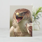 Schöne Falknerei Einladung (Stehend Vorderseite)