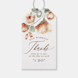 Schöne Fall Blume Hochzeit Danke Geschenkanhänger