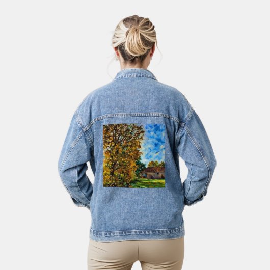 Schöne Fall Day Picture Denim Jacket Jeansjacke (Modell)