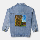 Schöne Fall Day Picture Denim Jacket Jeansjacke (Rückseite)