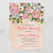 Schöne Fall Floral Baby Dusche Einladung, Baby Einladung (Vorne/Hinten)