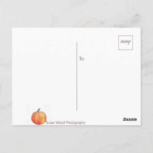 Schöne Fall Postkarte von IHREM Staat (Rückseite)