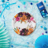 Schöne Fallen-Farbflorpapier Pappteller (Party)