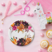 Schöne Fallen-Farbflorpapier Pappteller (Party)