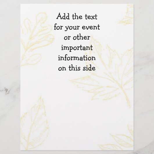 Schöne Fallszene Flyer (Hinten)