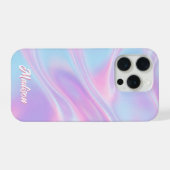 Schöne falsche iridierende benutzerdefinierte Name iPhone Hülle (Rückseite (Horizontal))