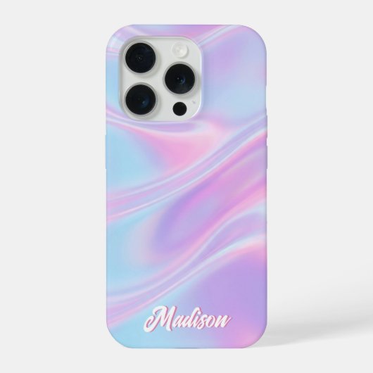 Schöne falsche iridierende benutzerdefinierte Name iPhone Hülle (Rückseite)