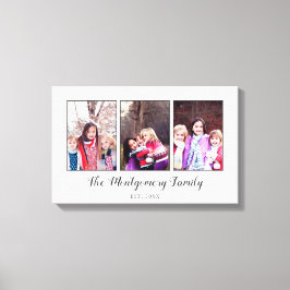 Schöne Familienfotosammlung Leinwanddruck