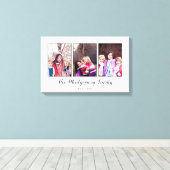 Schöne Familienfotosammlung Leinwanddruck (Insitu (Holzboden))