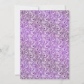 Schöne Fantasie Weihnachten Einhorn Freude Lila Einladung (Rückseite)