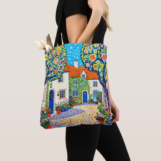 Schöne fantastische Dorf-Tasche Tasche (Von Nahem)