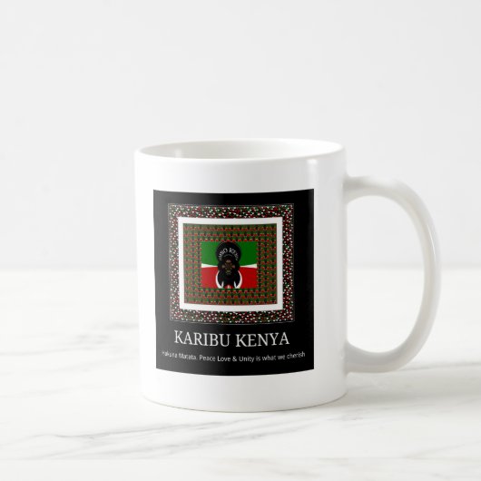 Schöne Fantastische Feminine Kenya Hakuna Matata Kaffeetasse (Rechts)