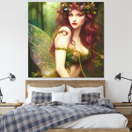 Schöne Fantasy Faicess Prinzessin Leinwanddruck (Insitu (Schlafzimmer))