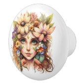 Schöne Fantasy Floral Fairies Serie Keramikknauf (Rechts)