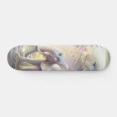 Schöne Fantasy Graustufen-Elefant Skateboard (Horizontal)