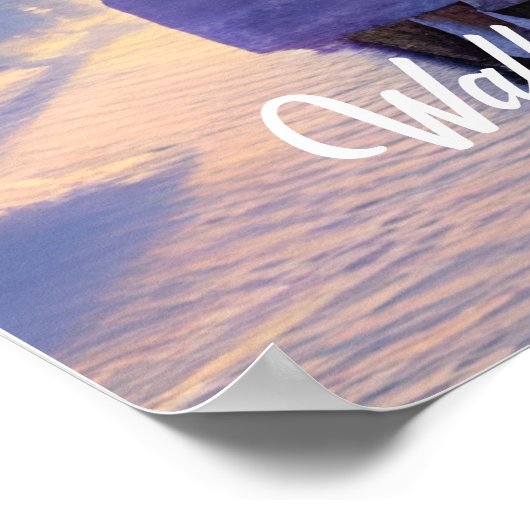 Schöne Fantasy Snow Globe Urlaub Poster (Ecke)