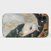 Schöne Fantasy Weißes Pferd Case-Mate iPhone Hülle (Rückseite (Horizontal))