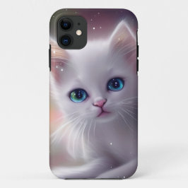 Schöne Fantasy White Fluffy Cat Case-Mate iPhone Hülle