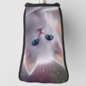 Schöne Fantasy White Fluffy Cat Golf Headcover (Rotieren 90)