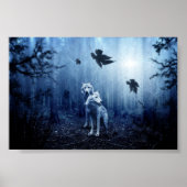 Schöne Fantasy Wolf Wall Kunst Poster (Vorne)