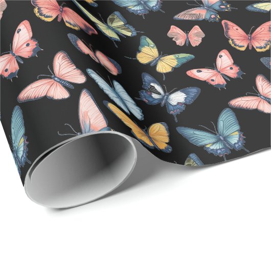 Schöne Farbdrucke Geschenkpapier (Rolleneckpunkt)