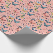 Schöne Farbdrucke Geschenkpapier (Ecke)