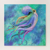 Schöne Farbe Oktopus Puzzle-Malerei Puzzle (Horizontal)