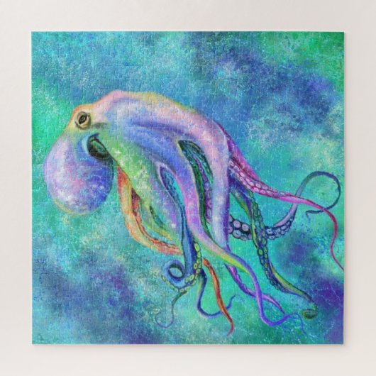 Schöne Farbe Oktopus Puzzle-Malerei Puzzle (Vertikal)