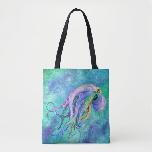 Schöne Farbe Oktopus Tote Tasche (Vorderseite)