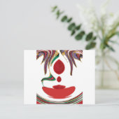 Schöne Farbe Rot, Weiß, Lila und Grün Postkarte (Stehend Vorderseite)