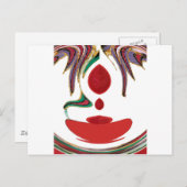 Schöne Farbe Rot, Weiß, Lila und Grün Postkarte (Vorne/Hinten)