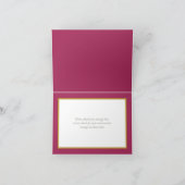 Schöne Farbe Weiß Rose Hintergrund Chic Vielen Dan Karte (Innenseite)