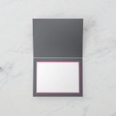 Schöne Farbe Weiß Rose Hintergrund Chic Vielen Dan Karte (Innenseite)