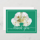 Schöne Farbe Weiß Rose Hintergrund Chic Vielen Dan Postkarte (Vorne/Hinten)