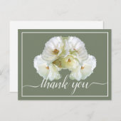 Schöne Farbe Weiß Rose Hintergrund Chic Vielen Dan Postkarte (Vorne/Hinten)