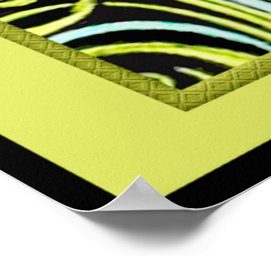 Schöne Farben Art Deco Lady Poster (Ecke)