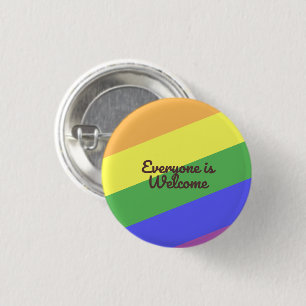 Schöne Farben der Schwulenparade Button