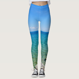Schöne Farben des Huron-Sees Leggings