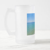 Schöne Farben des Huron-Sees Mattglas Bierglas (Links)
