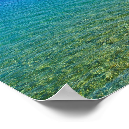 Schöne Farben des Huron-Sees Poster (Ecke)