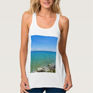 Schöne Farben des Lake Huron Tank Tops