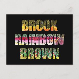 Schöne Farben für 3 Forellen Postkarte